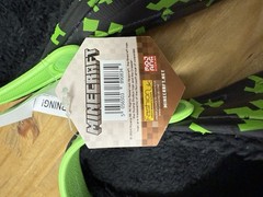 NEW Minecraft Fleece Lined Shoes Size 3/4 Clogs Slip-On With Charms NWT Green