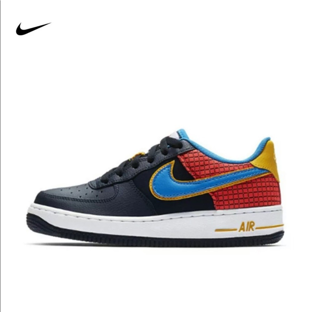 Sz 6.5Y Nike Air Force 1 Low GS Obsidian Youth