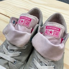 Converse Shoes Junior 2 Chuck Taylor All Star Double Tongue Gray Sneaker 665988F