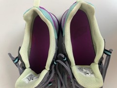 Nike Air Max 270 React Sneakers Size 4.5Y Gunsmoke Aurora Violet BQ0103-007