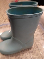 Hunter Kids Original Short Rain Boots Blue Size US 12 EU 29 Waterproof