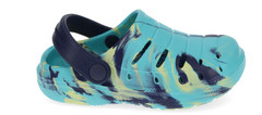 Rugged Shark Big Kid Size 5 Eva Lined Slip-On Medium Width Blue Clogs NEW