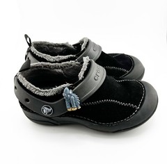 Crocs | Dawson Shearling Clogs | Slip-On | Black | Faux Fur | 1 Giblet | SizeC12