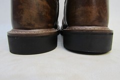 Dan Post Youth Size 2.5 D Brown Leather Buckaroo Cowboy Western Boots