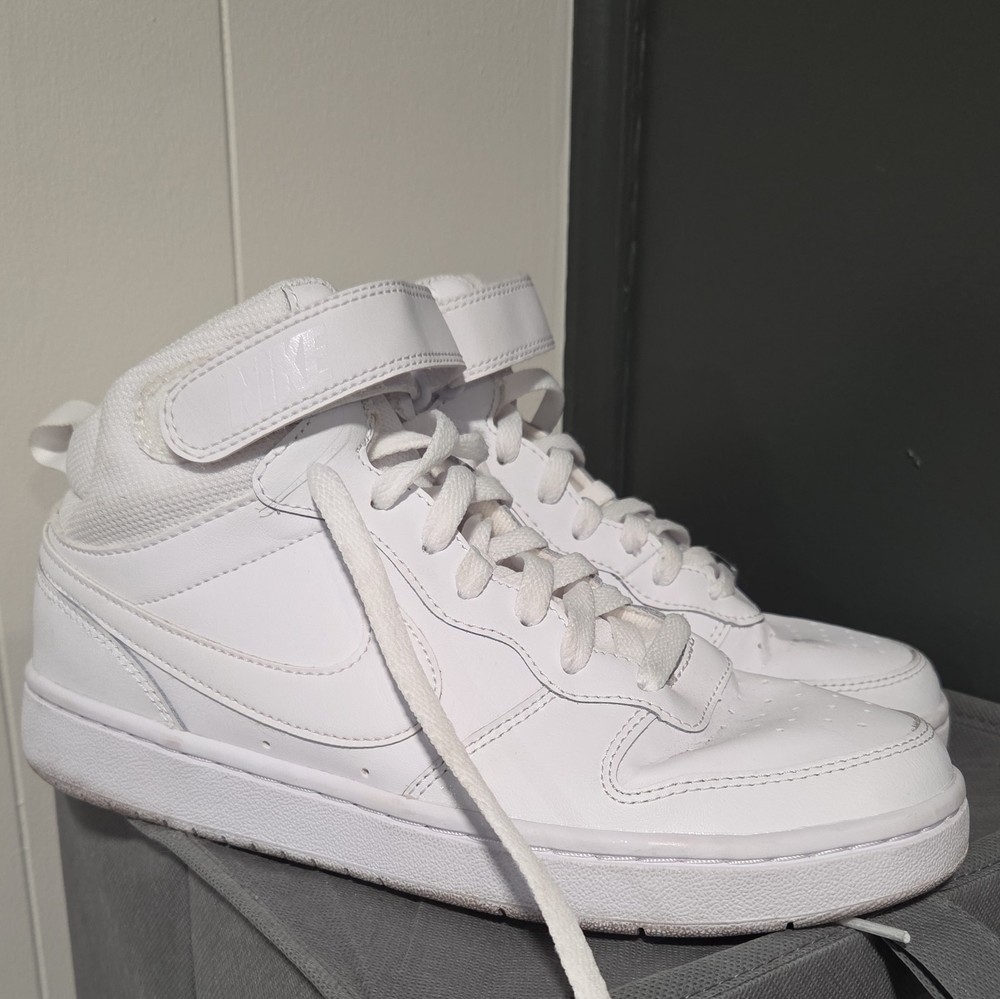 Nike Court Borough Mid 2 GS ‚Triple White‘ CD7782-100 7Y UK 6 EUR 40