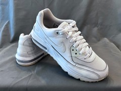 Nike Air Max Wright Low Trainers Triple White GS 7Y / Women 8~8.5