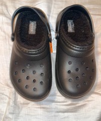 Crocs Kids Classic Lined Clogs Shoes Black NWT Size C13 Toddler Kids 207010-060