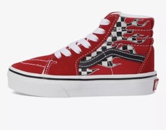 Vans Sk8-Hi Reflect Check Flame Racing Sneaker New Kids SIZES