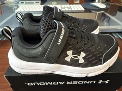 Under Armour Kids UA BPS Assert 10 AC Black/White Running Shoes (3026183-001)