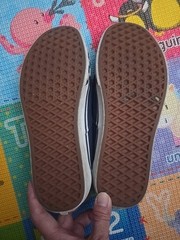 Vans Slip On Classic Sneakers Navy Blue Size Junior 6.0 Preloved Good