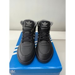Adidas Drop Step J Kids High Top Sneakers Black Grey IF3333 Size 5 Youth NEW
