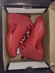 Jordan Air Jordan 12 Red High Top Leather Sneaker 6.5Y (EU 39) W