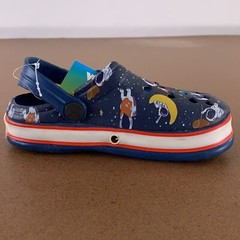VIYEAR Kids US Shoe Size 10.5 Navy Astronaut LED Light Up Clogs NWT
