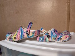 Crocs Classic Clog Marble Tye Dye Unisex Shoes M4/W6 Multi Color