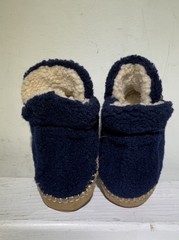 L.L. Bean Cozy Slipper Bootie’s Bright Navy Fleece Lined Unisex Toddler Size 5-6