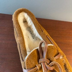 J. Crew Crewcuts Kids Sherpa Suede Lodge Slippers Kids Size 11