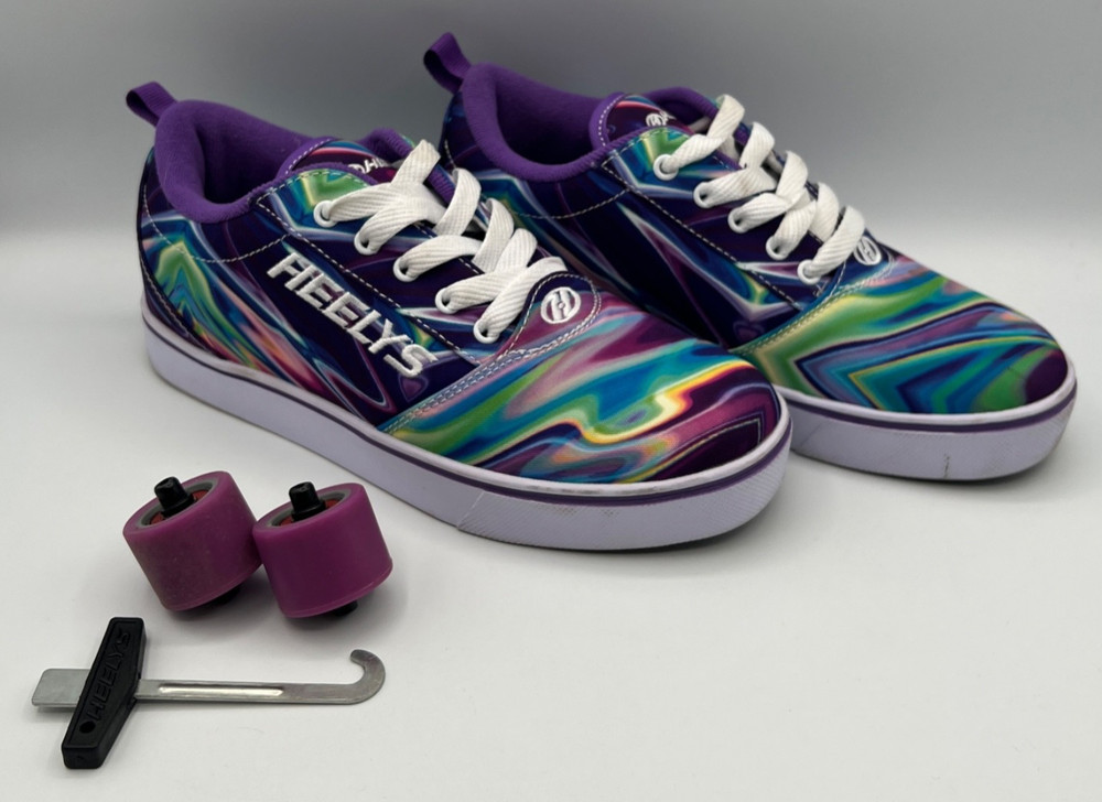Heelys – Pro 20 Prints Skate Shoes – Purple Swirl – Size Youth 6