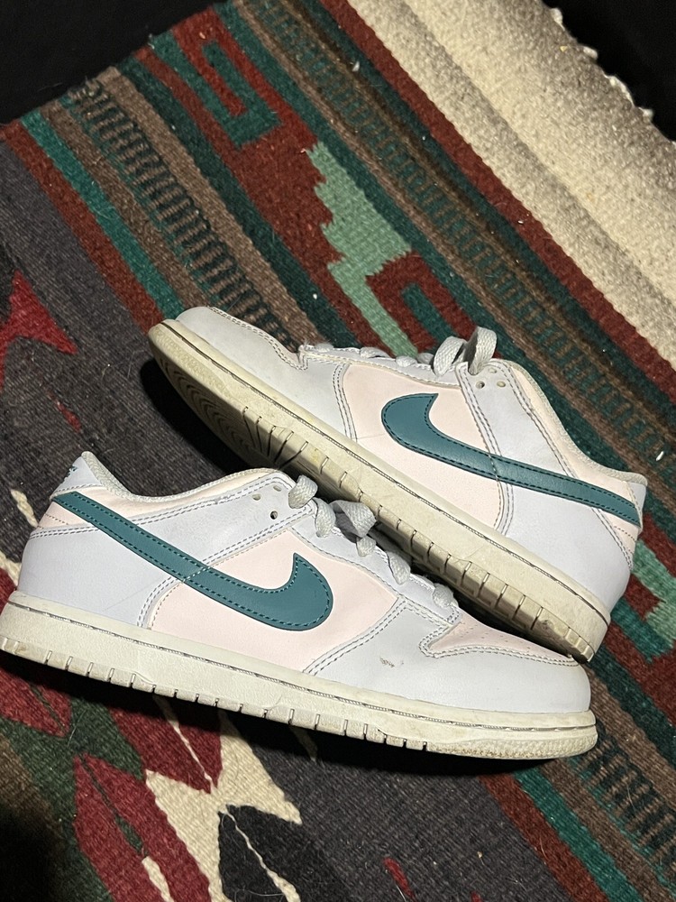 Nike Dunk Low Mineral Teal Pink Grey FD1232-002 Gs Gradeschool Kids Size 2Y