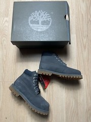 Timberland 6in Premium Boots Gray Classic 12 Youth New In Box Primaloft