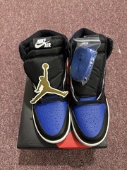 Nike Air Jordan 1 Retro GS Royal Blue Toe White Black Sneakers 5.5 Y New