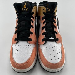 Jordan 1 Mid SE Flight Club GS Magic Ember Sundial White DX4365-800 Size 6.5Y