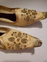 Ceremonial Hand Beaded Slippers, Size 8