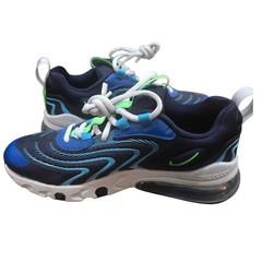 Nike Air Max 270 React Eng Sneakers Grade School Size 4.5Y Blue CD6870-400 New