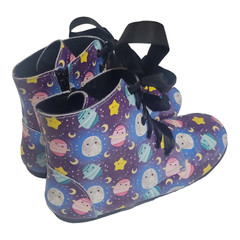 Spellbound Lightweight Ankle Boots Girl’s Kid Size 13 Purple Stars Moons Galaxy