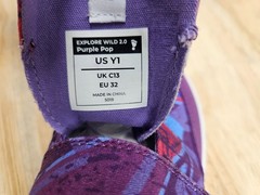 Splay EXPLORE WILD – Purple Pop/Barefoot Kids Shoes – Youth Size Y1