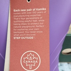 Kamik Stomp Kids Waterproof Rubber Rain Boots Purple/Pink US 2 EU 33/34