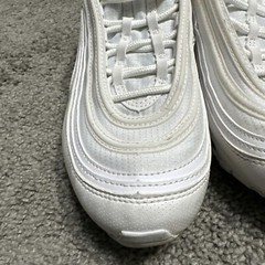Nike Air Max 97 Triple White Metallic Silver 921522-104 Youth GS 7Y WO’s 8.5