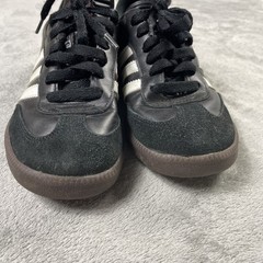Adidas Samba Classic Black White Gum Sole Youth Kids Sz 3 Shoes Leather Soccer
