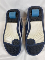Heelys Skate Shoes Blue Grey Yellow Style# 770236 Size US 8 UK 7 EU 40.5