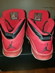 Air Jordan 10 Retro 30th BG Gym Red / Black Wolf Grey Size 5y 705179601