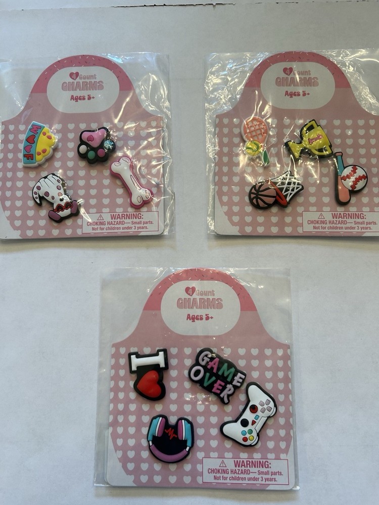 Charms For Your Crocs Or Any Other Use. Each Has 4 Charms. Ages 5 & Over.