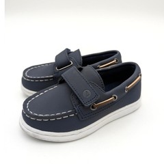 Sperry Kids‘ Top Sider Authentic Boat Shoes Round Toe Blue Size US7M EU23