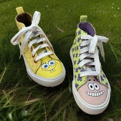 Nickelodeon SpongeBob and Patrick High Tops Sneakers In Kid’s Size 13