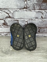 DR MARTENS BLUE CANVAS Clover Fold Down BOOTS YOUTH AIR WALK Boys 5M US/20EU
