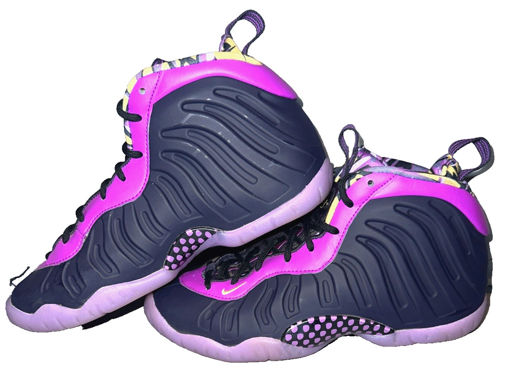 Nike Little Posite One Cave Purple Penny Foamposite DQ6210-500 EUC Sz 5Y