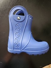 Crocs Unisex Childrens Kids Pull On Rain Boots Mud Boots Wellies Size 10