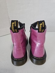 Dr. Doc Martens Dark Pink Glitter AirWair Eyelet Boots Womens sz 5