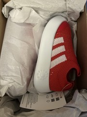 Adidas Bubblecomfy I Toddler Sneakers Size 6K Red White Knit Slip-On Shoes NWT