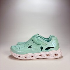 Skechers Light Hearted 2.0 Mint Green Comfort Slip On Sneakers Shoes Youth Sz 5