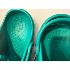 Crocs Classic Clog K Kids Size C10 Deep Green Roomy Fit 204536-3TJ Slip On Shoes