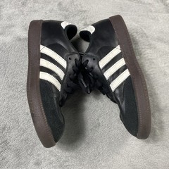 Adidas Samba Classic Black White Gum Sole Youth Kids Sz 3 Shoes Leather Soccer