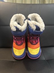 Merrell Alpine Puffer JR Waterproof Winter Boots Blue Rainbow Kids Toddler Sz 7