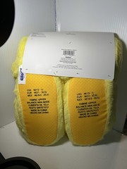 New Kids Easter Peeps Plush Yellow Bunny Slippers Headband Med 13-1 Boys Girls