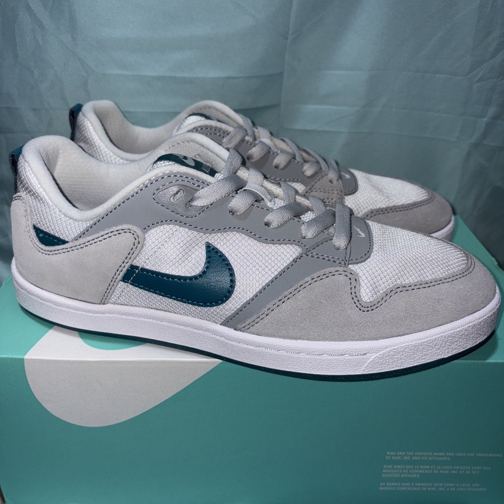 Nike SB Alleyoop GS Particle Grey/Geode Teal Size 7Y 8.5 Women’s