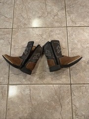 Caretta Kids Cowboy Boots Size 8 1/2 Genuine Leather
