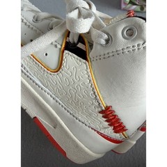 Nike Air Jordan 2 Retro Maison Chateau Rouge Kids Shoes Sail Orange 11C